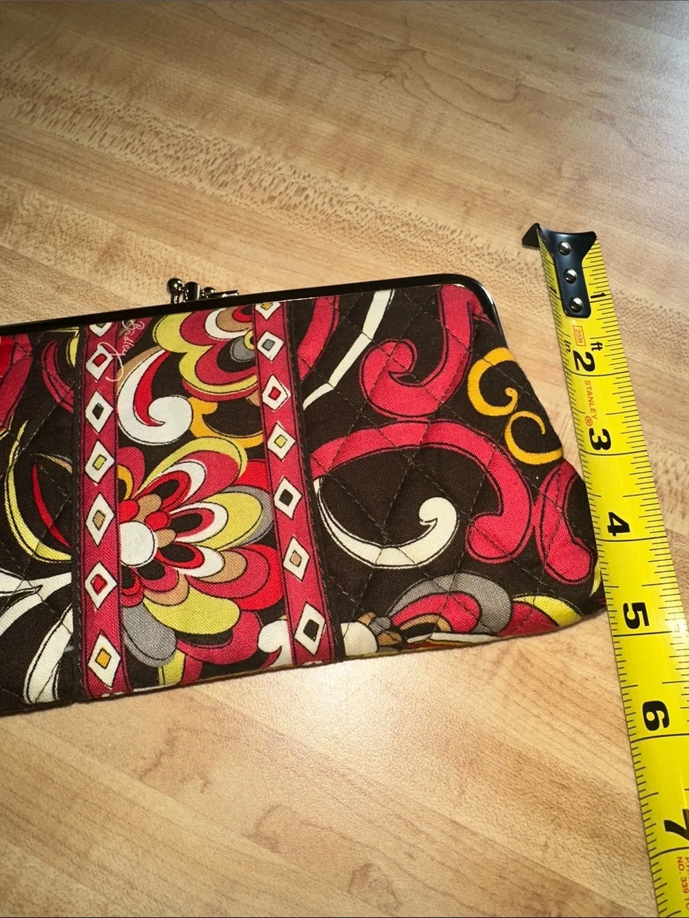 Vera Bradley Retired Puccini Quilted Kisslock Clutch Wallet